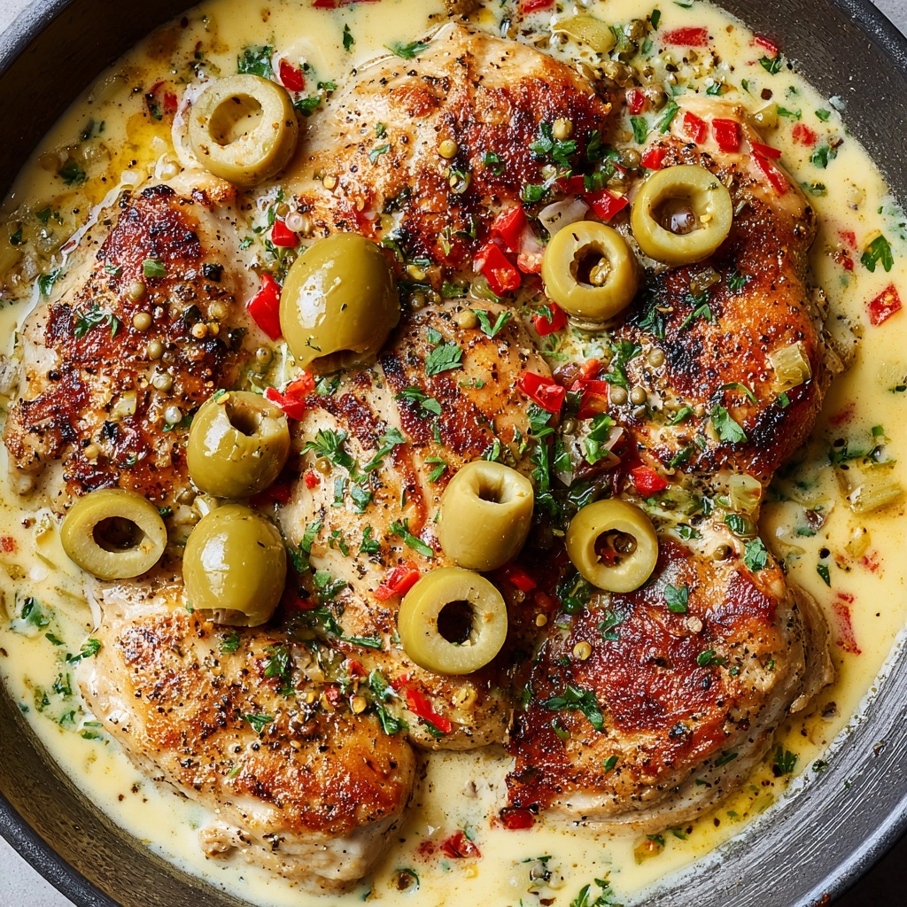 Creamy Pepperoncini Chicken Skillet Recipe - Recipe Image