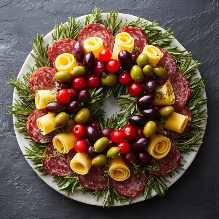 Holiday Charcuterie Wreath Recipe