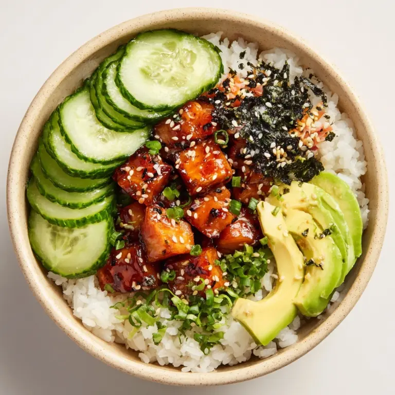 Spicy Salmon Rice Bowl Recipe