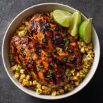 Grilled Hot Honey Chicken with Lime Corn Salad Recipe