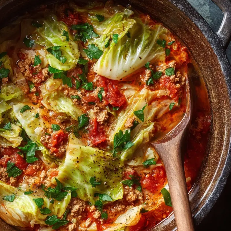 Polish Stuffed Cabbage Soup Recipe