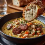 Creamy Bean Soup with Kielbasa Recipe