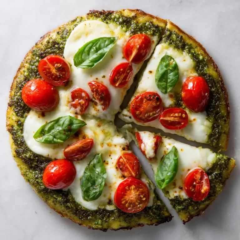 Veggie Garden Pesto Pizza Recipe