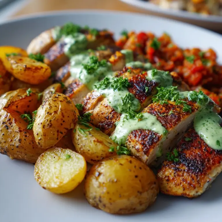 Tuscan Garlic Chicken with Crispy Potatoes Recipe