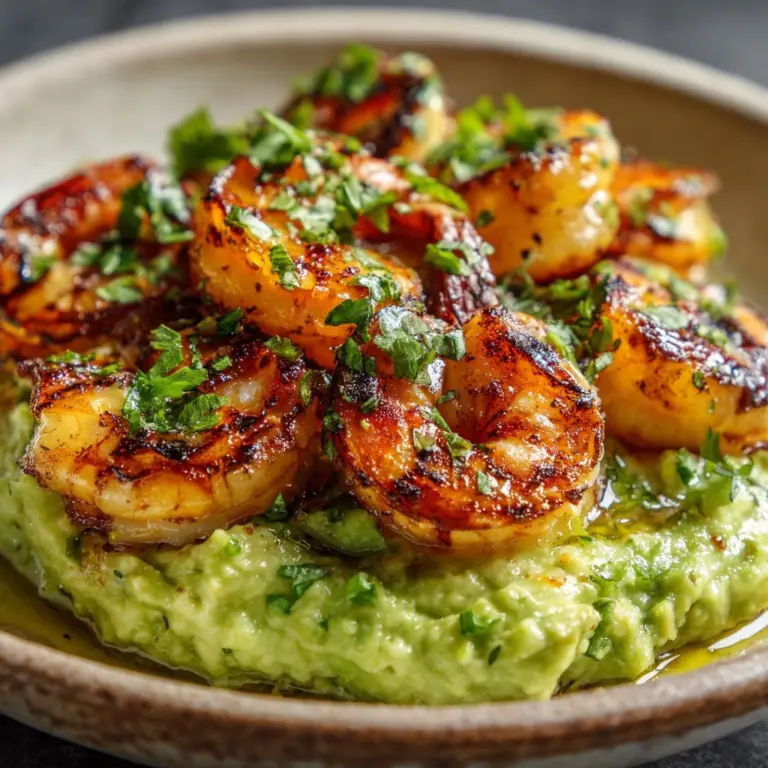 Grilled Shrimp Tostadas with Creamy Avocado Recipe