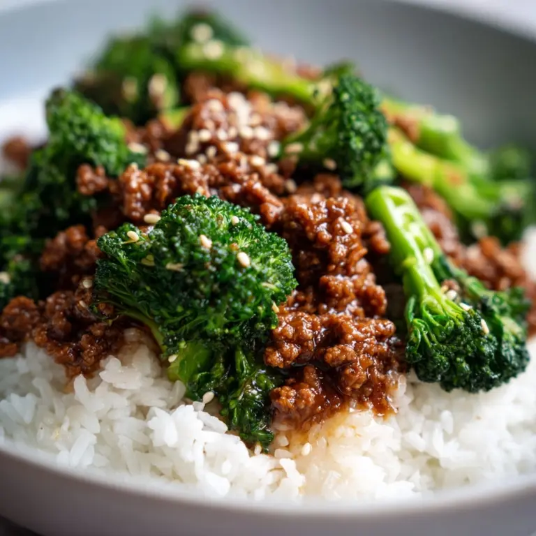 Honey Garlic Ground Beef and Broccoli Stir-Fry Recipe