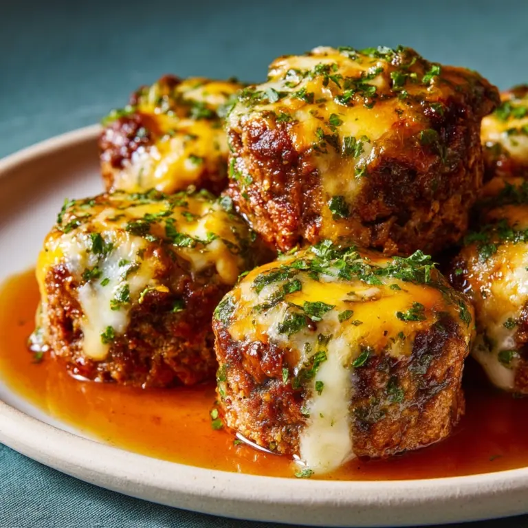 Cheesy Stuffed Meatloaf Bites Recipe