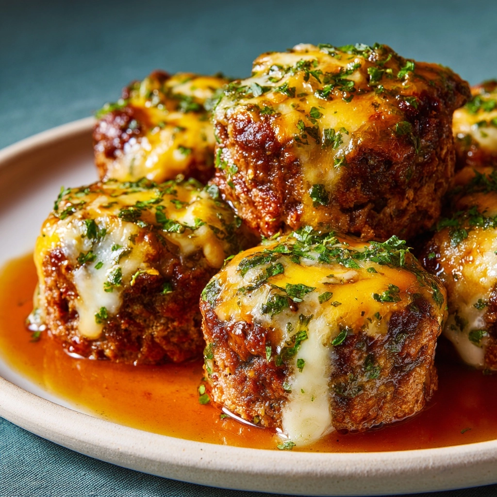 Cheesy Stuffed Meatloaf Bites Recipe