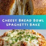 Easy Cheesy Bread Bowl Spaghetti Recipe Delight Recipe