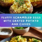 Scrambled Eggs with Grated Potato and Chives Recipe