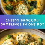 One Pot Broccoli Cheddar and Dumplings Recipe