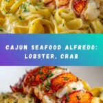 Cajun Seafood Alfredo with Lobster, Crab & Salmon Recipe