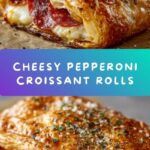 Easy Mozzarella Pepperoni Croissant Rolls Recipe