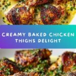 Creamy Oven Baked Chicken Thighs Recipe