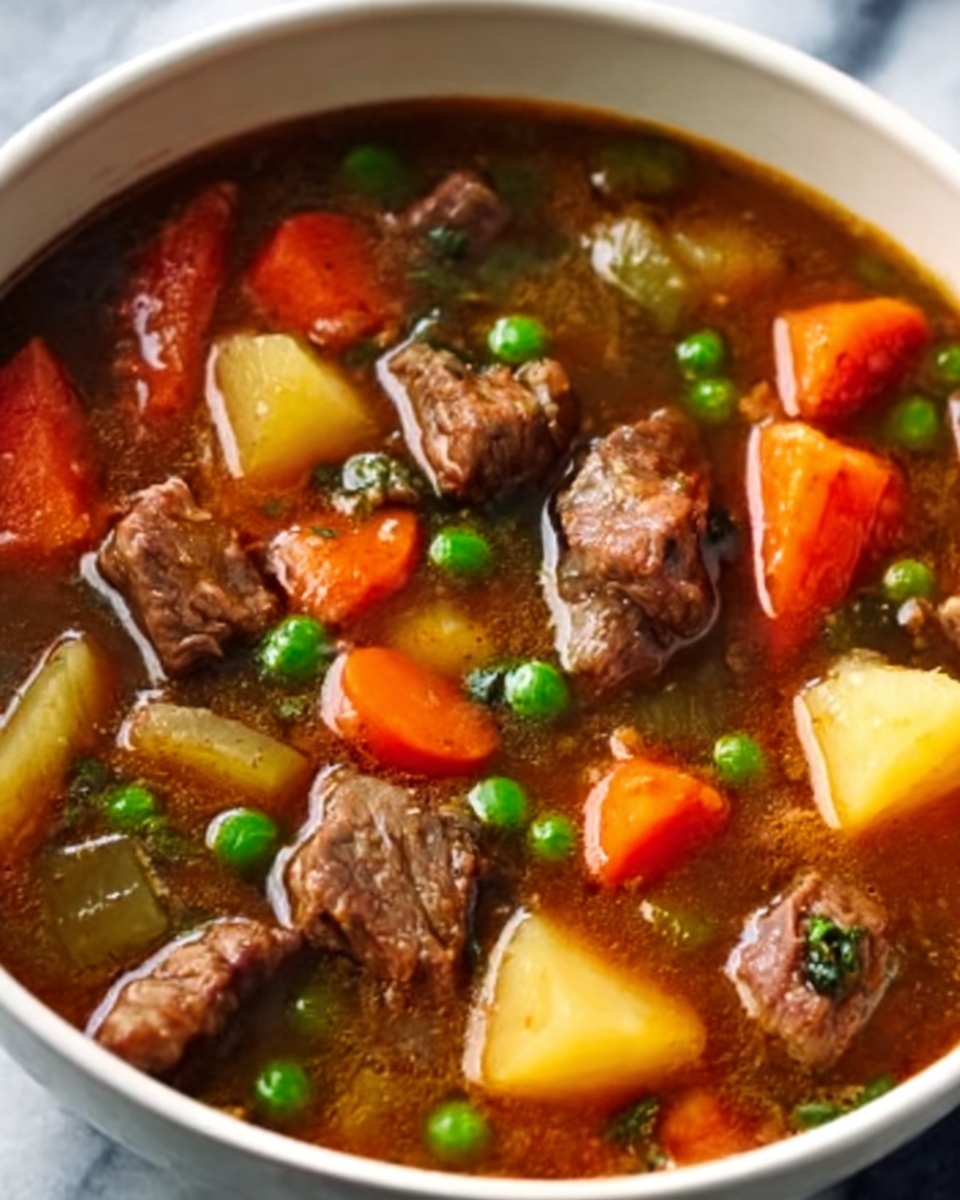 Hearty Beef Vegetable Soup Recipe - Recipe Image
