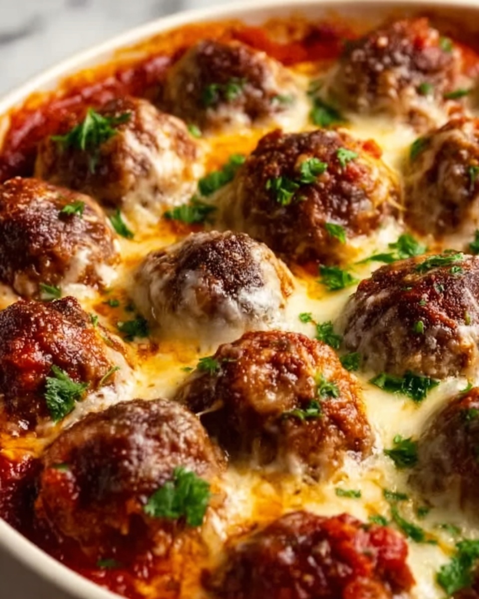 Dump and Bake Meatball Casserole Recipe - Recipe Image