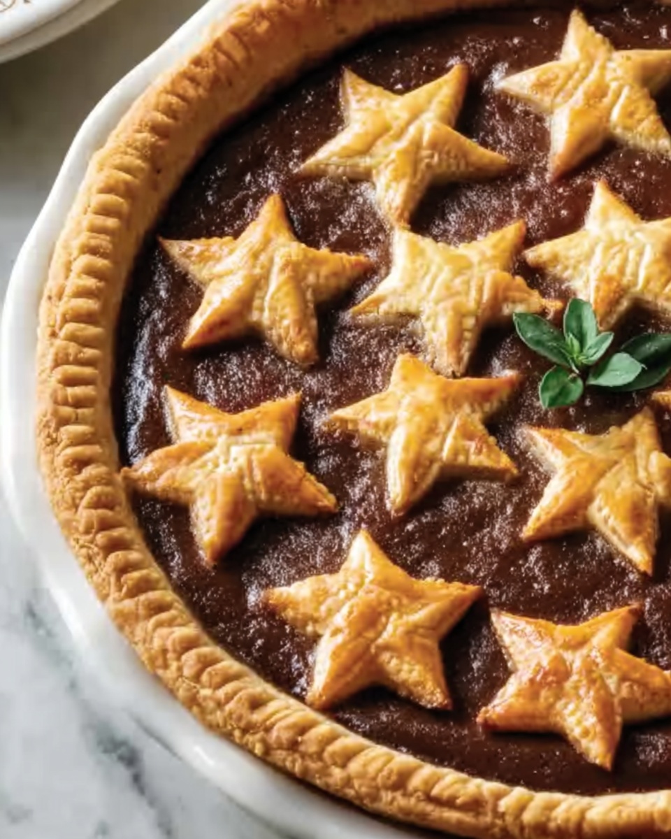 Apple Butter Pie with Quilt Top Crust Recipe - Recipe Image