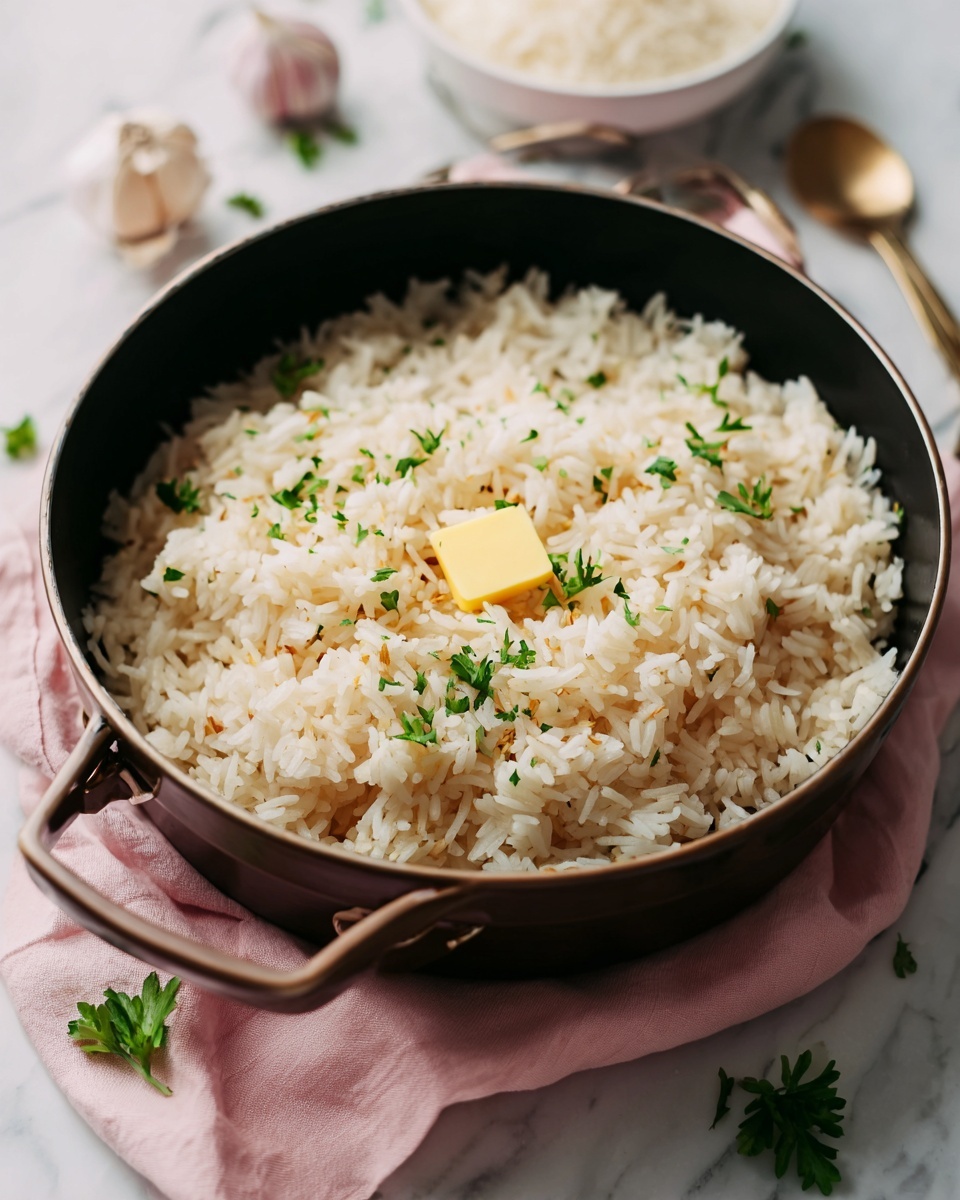 Garlic Butter Rice Recipe - Recipe Image