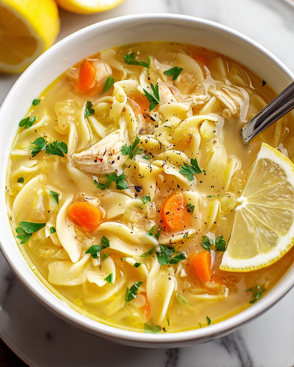 Lemon Orzo Soup Recipe for Comfort Recipe - Recipe Image