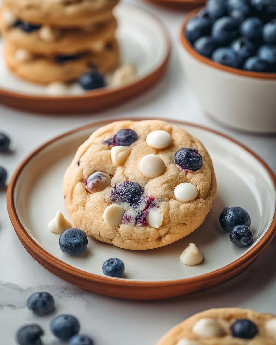 Blueberry White Chocolate Chip Cookies Recipe - Recipe Image