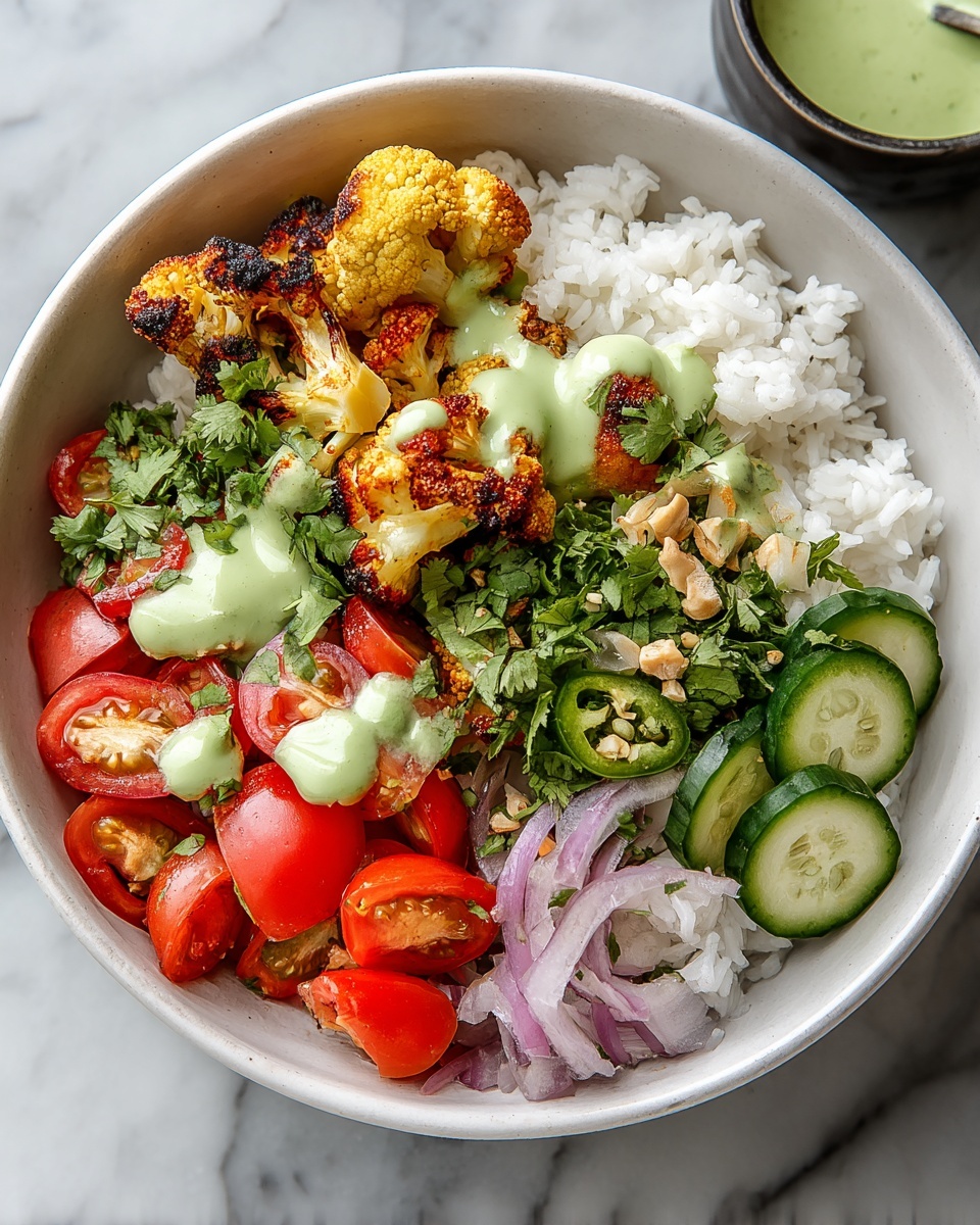 Cauliflower Shawarma Bowls with Green Tahini Sauce Recipe - Recipe Image