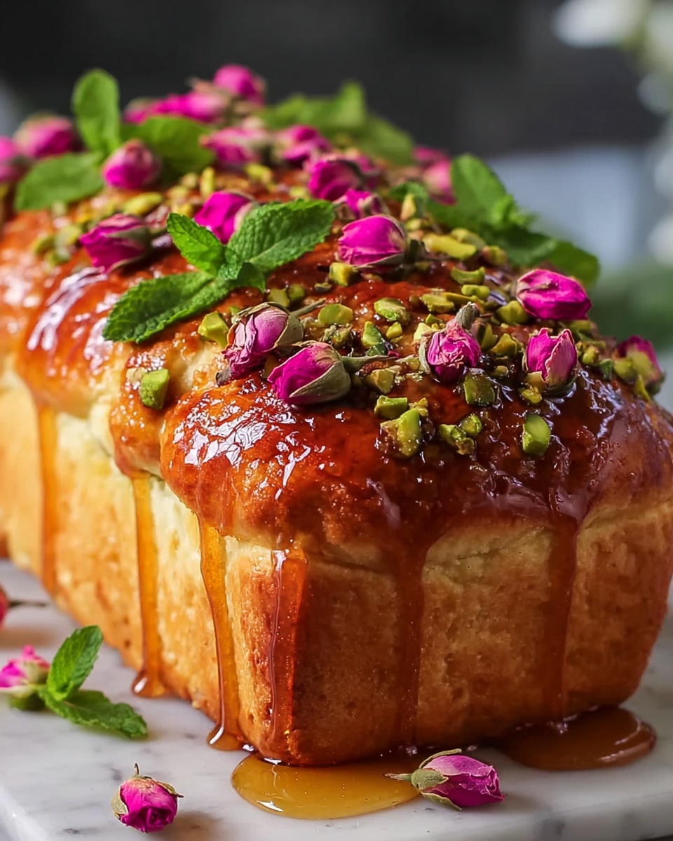 Pistachio Cardamom Rose Loaf Recipe - Recipe Image