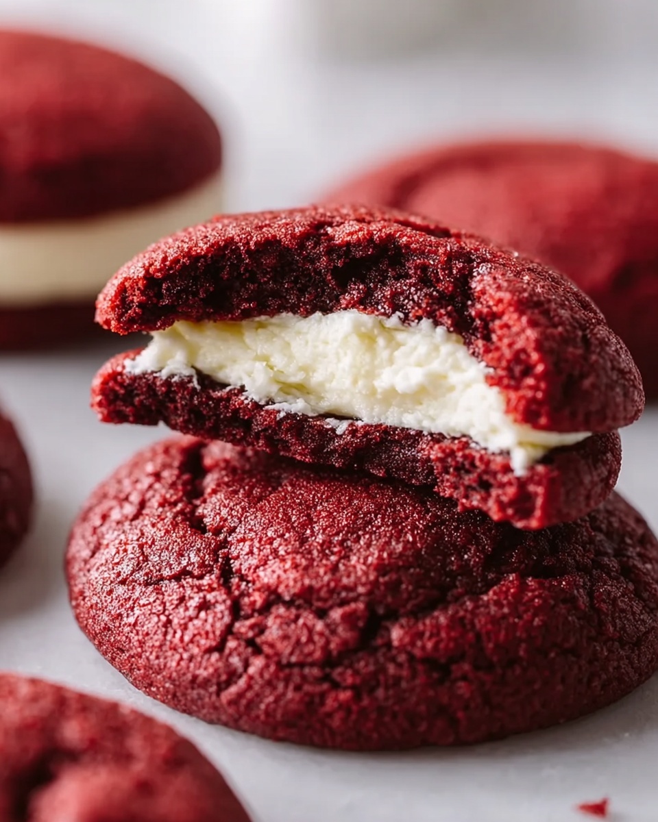 Red Velvet Cheesecake Stuffed Cookies Recipe - Recipe Image