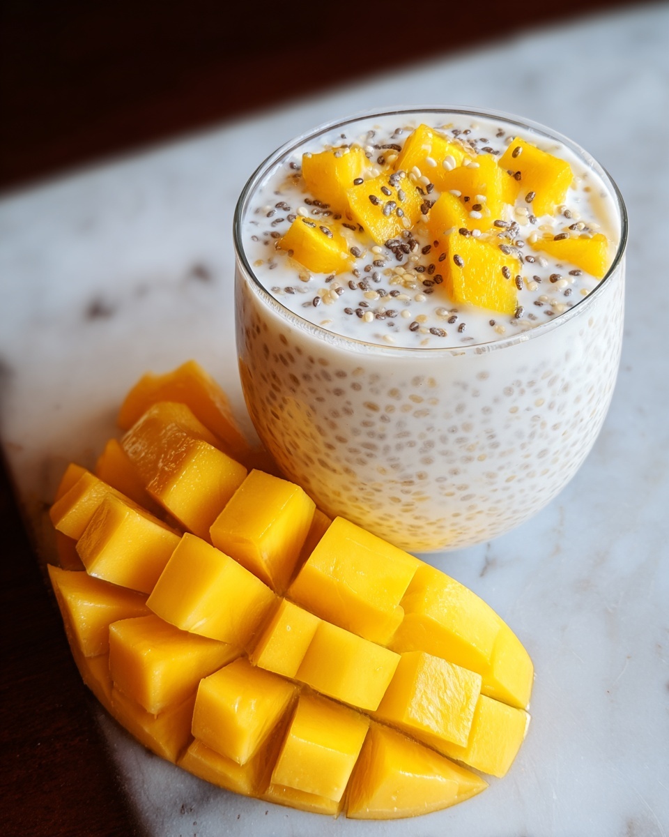 Mango Coconut Overnight Oats Recipe - Recipe Image