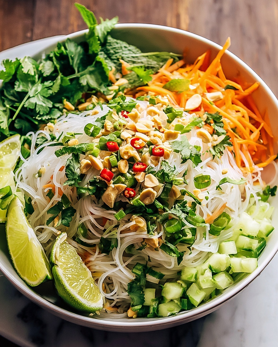 Vietnamese Noodle Salad with Tangy Dressing Recipe - Recipe Image