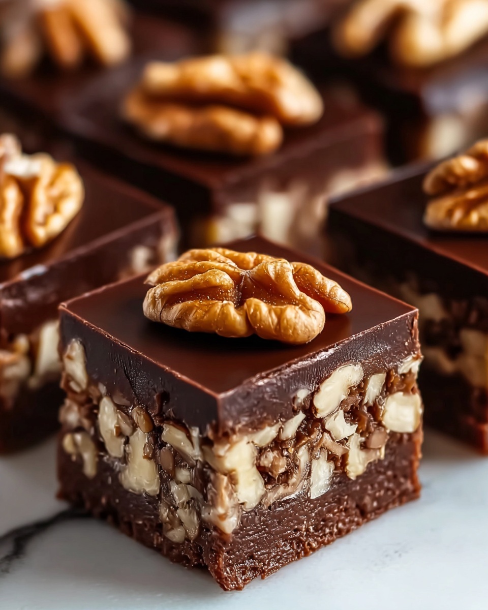 No-Bake Date Walnut Slice Recipe - Recipe Image