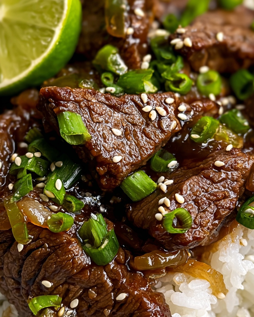 Honey Garlic Lamb with Pickled Cucumber Recipe - Recipe Image