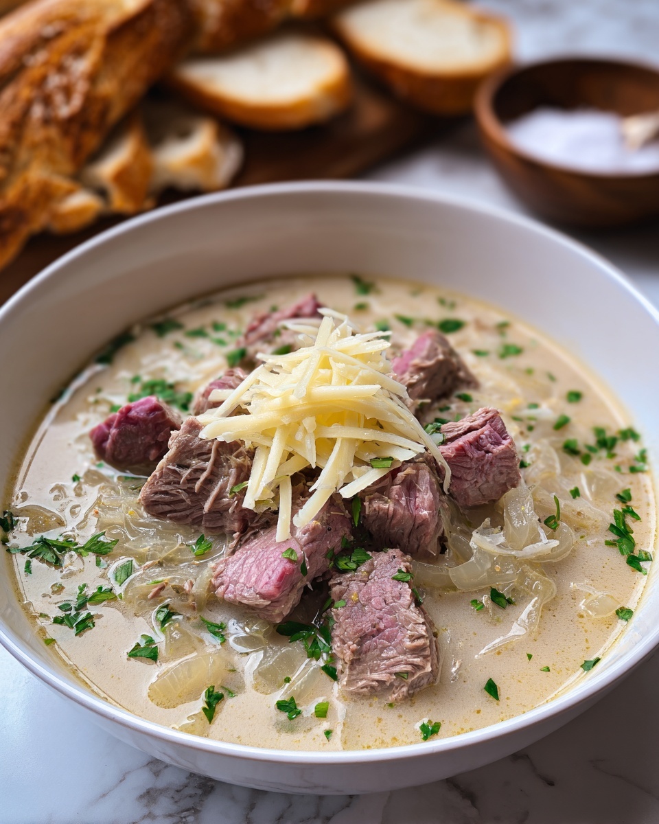 Easy Creamy Reuben Soup Recipe - Recipe Image