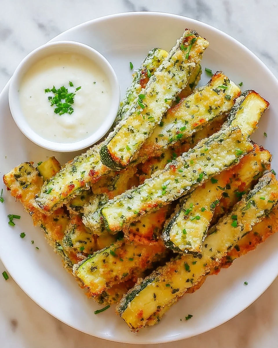 Vegan Baked Zucchini Sticks Recipe - Recipe Image
