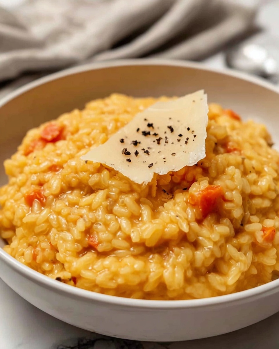 Creamy Pumpkin Risotto with Parmesan and Balsamic Recipe - Recipe Image