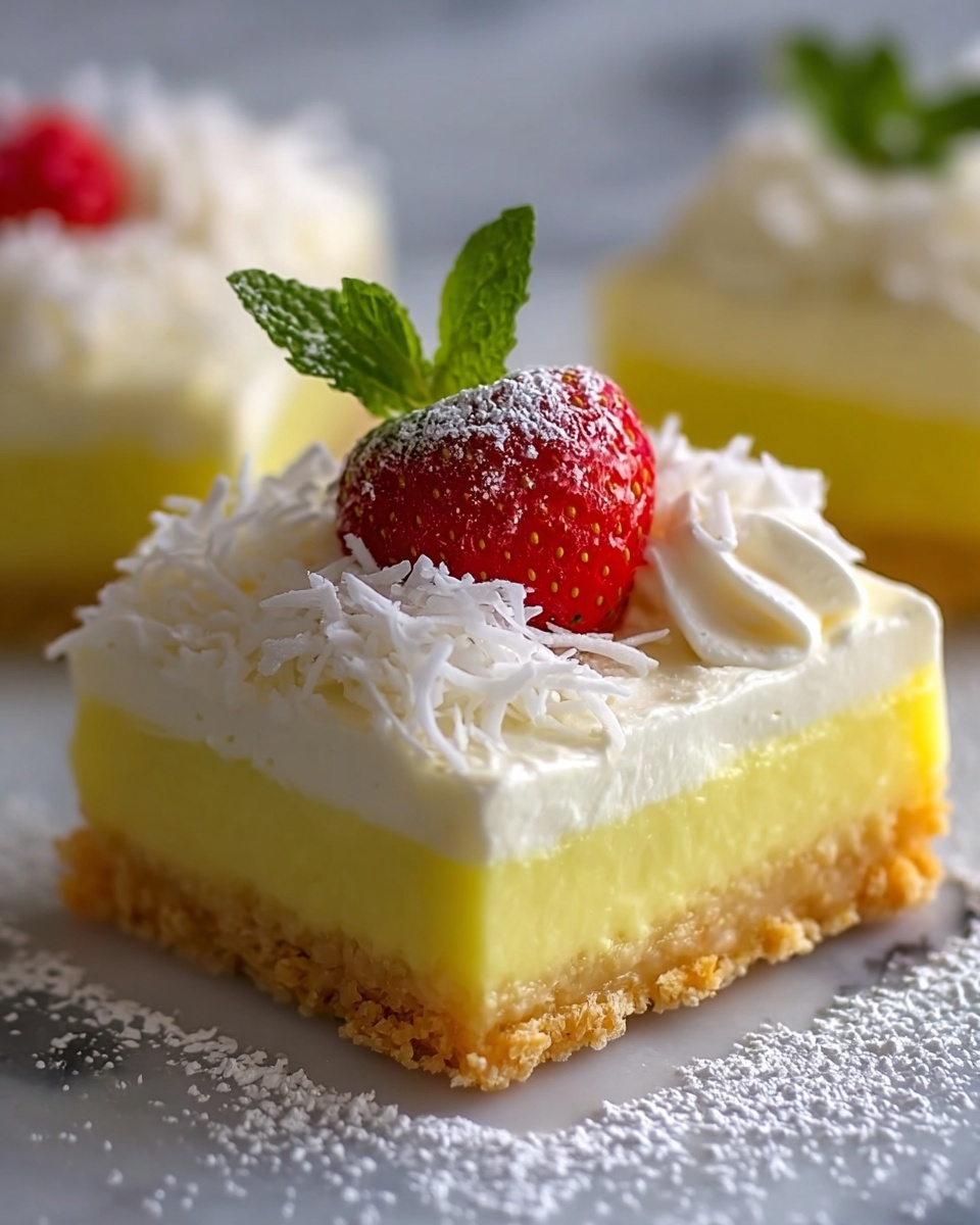 Vanilla Custard Cream Squares Recipe - Recipe Image