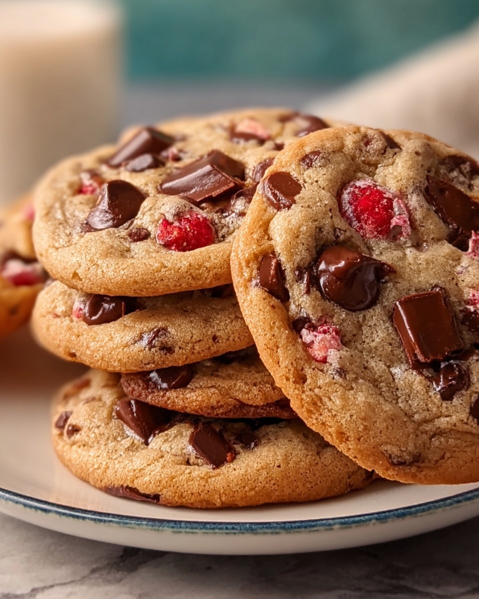 Cherry Almond Chocolate Chip Cookies Recipe - Recipe Image