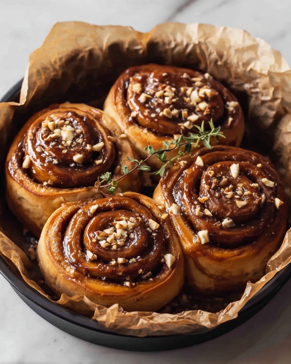 Chocolate Cinnamon Rolls with Hazelnut Icing Recipe - Recipe Image