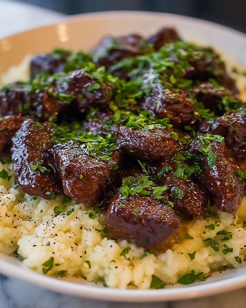 Honey Garlic Butter Steak and Rice Skillet Recipe - Recipe Image