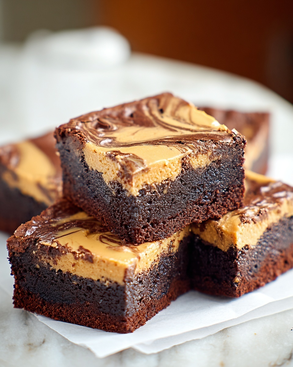 Peanut Butter Brownies Recipe - Recipe Image