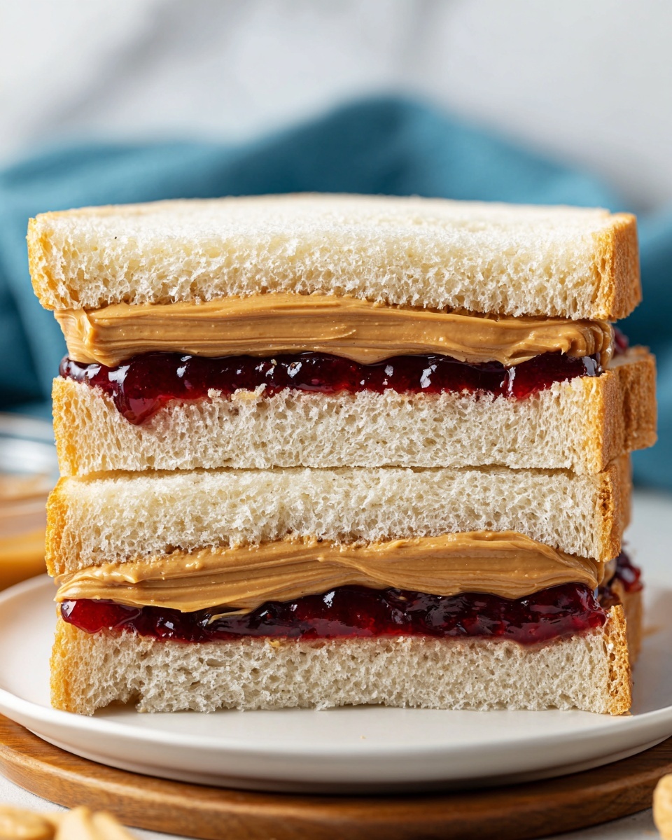 Classic Peanut Butter and Jelly Sandwich Recipe - Recipe Image