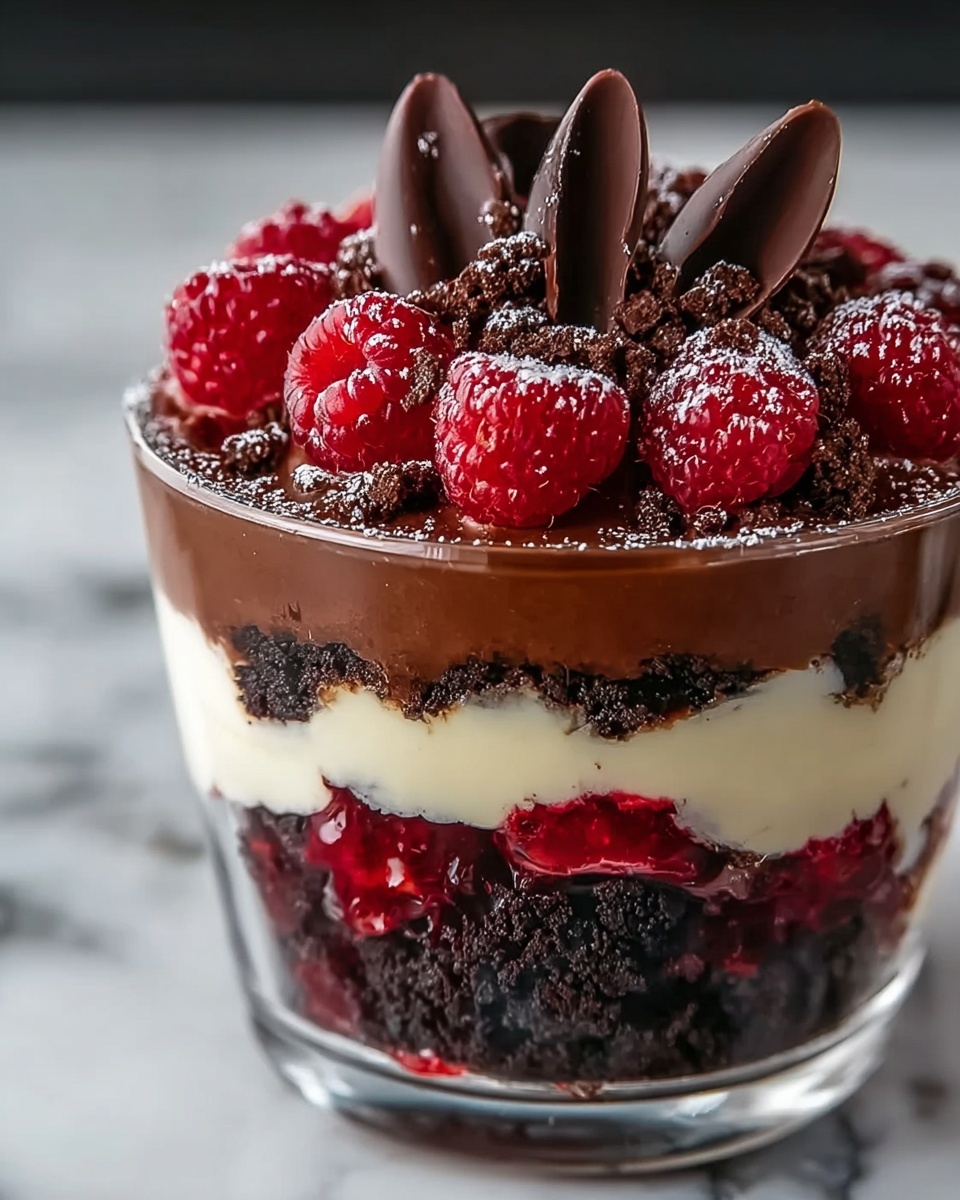 Raspberry Fudge Brownie Trifle Recipe - Recipe Image
