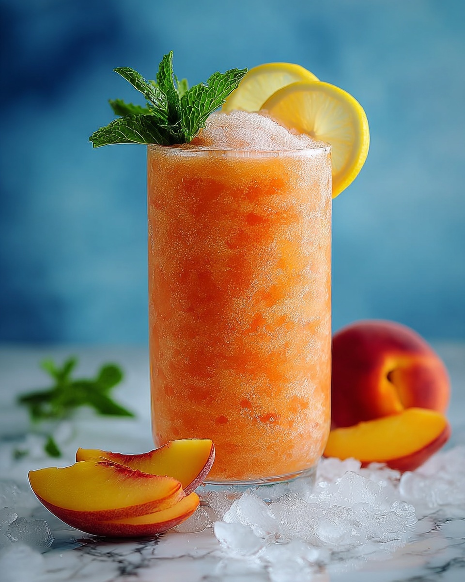 Frozen Peach Lemonade: The Ultimate Summer Cooler Recipe - Recipe Image