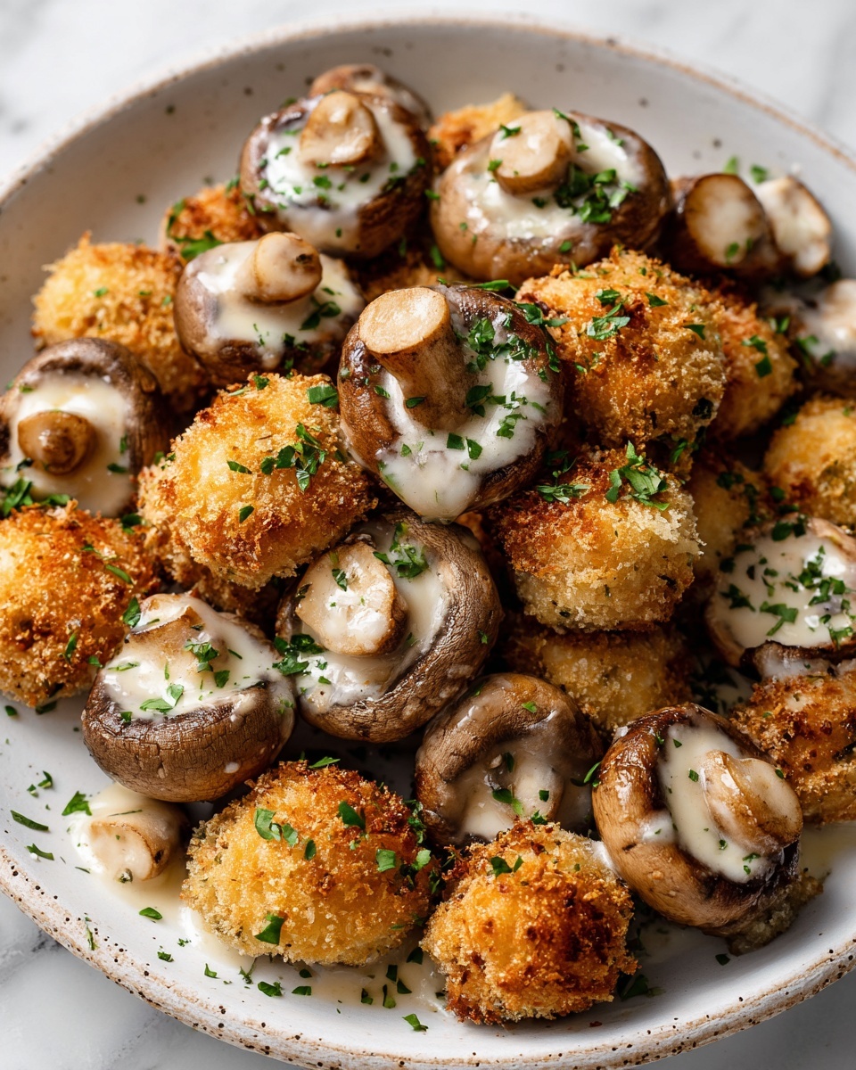 Crispy Garlic Mushroom Bites Recipe - Recipe Image