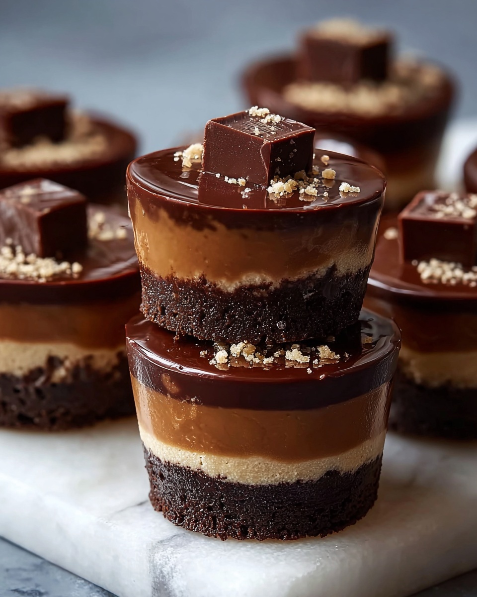 Healthy Vegan Twix Cups with Homemade Caramel Recipe - Recipe Image