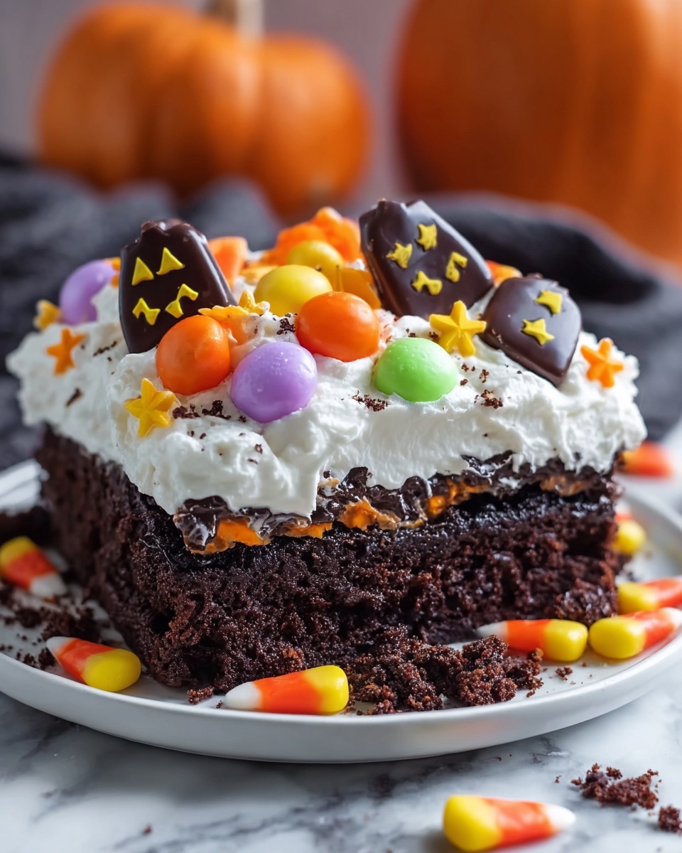 Halloween Graveyard Poke Cake Recipe - Recipe Image