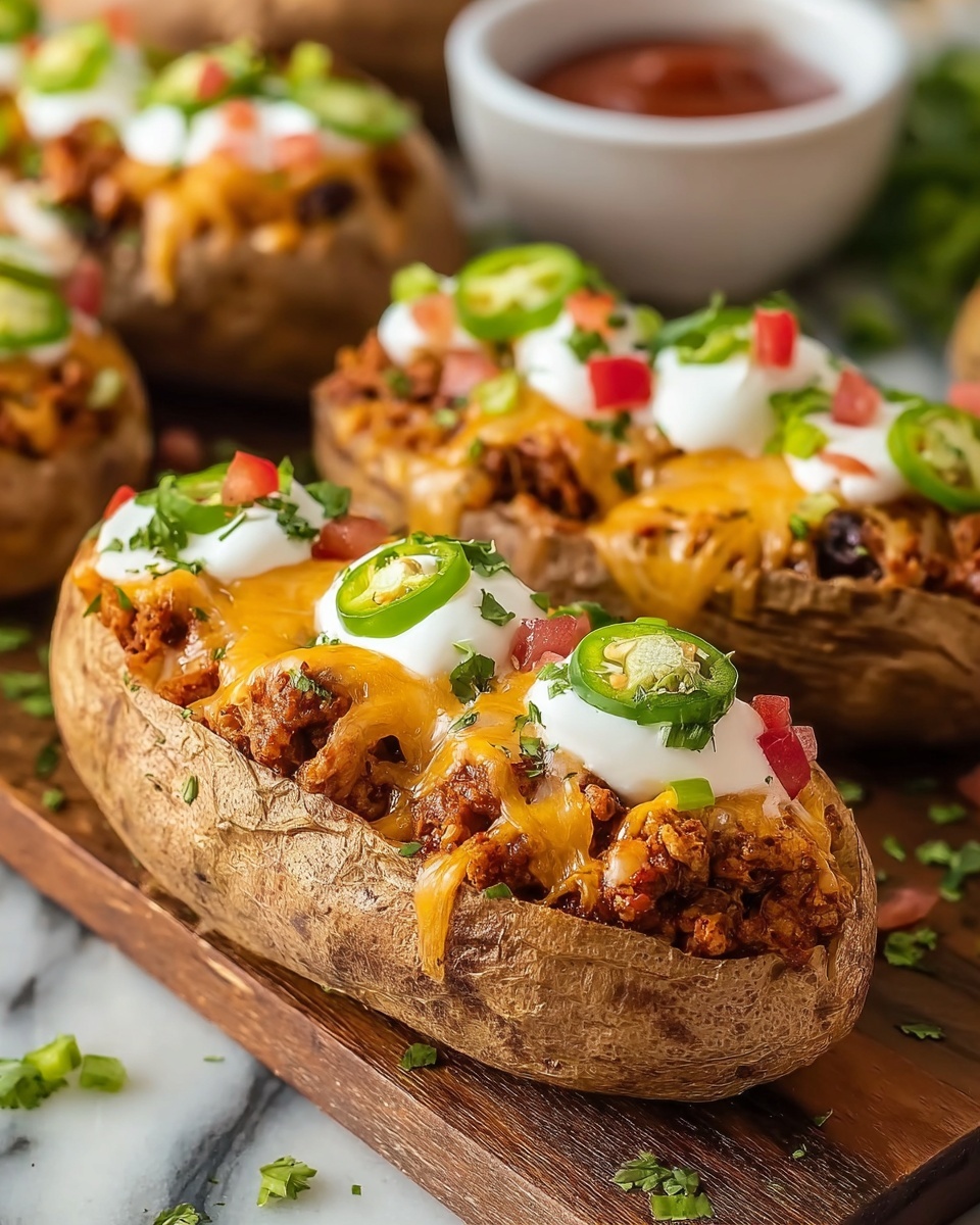 Taco Stuffed Sweet Potatoes Recipe - Recipe Image