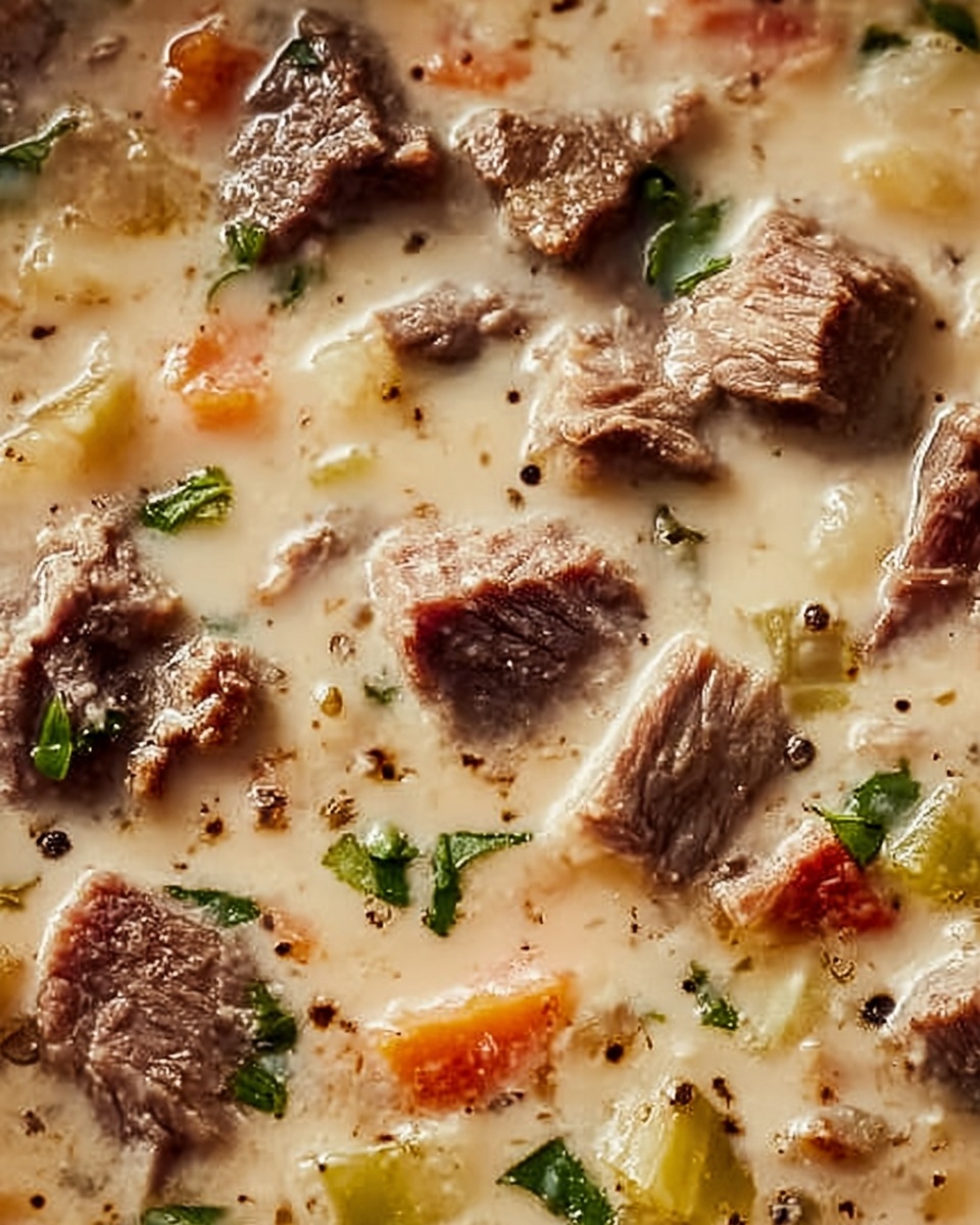Philly Cheese Steak Soup Recipe - Recipe Image