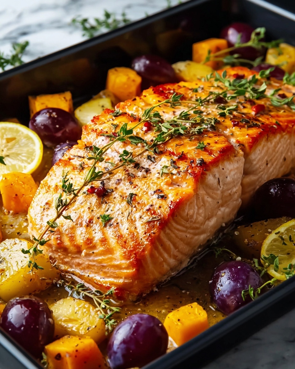 Easy Salmon Traybake Recipe - Recipe Image