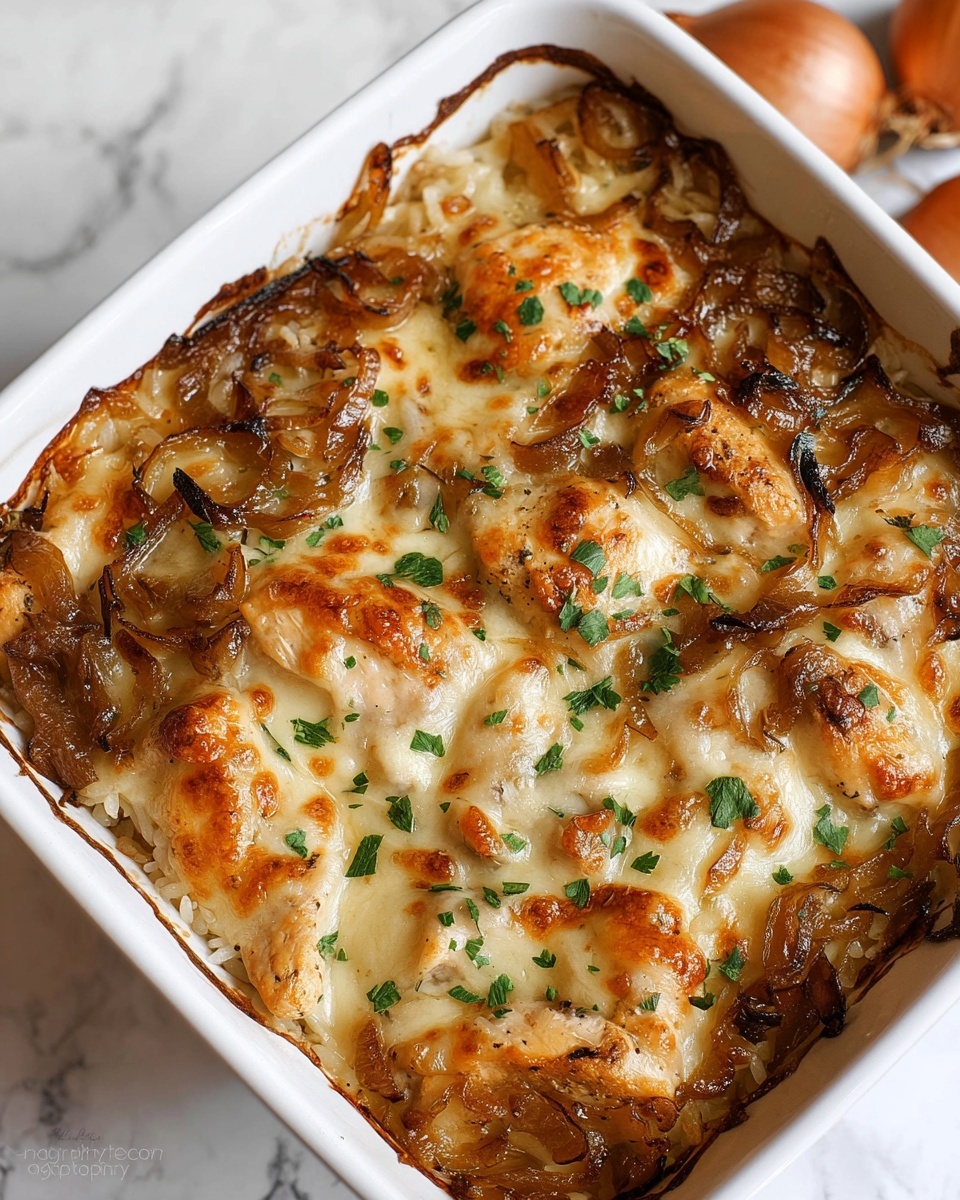 French Onion Chicken & Rice Recipe - Recipe Image