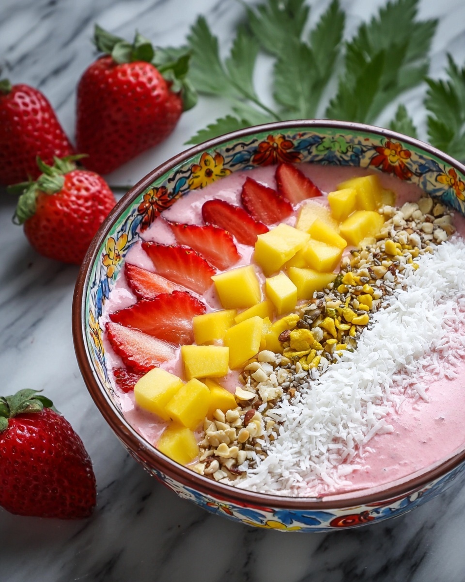 Strawberry Smoothie Bowl Recipe - Recipe Image